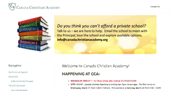 Desktop Screenshot of canadachristianacademy.org